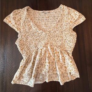 American Eagle floral babydoll top